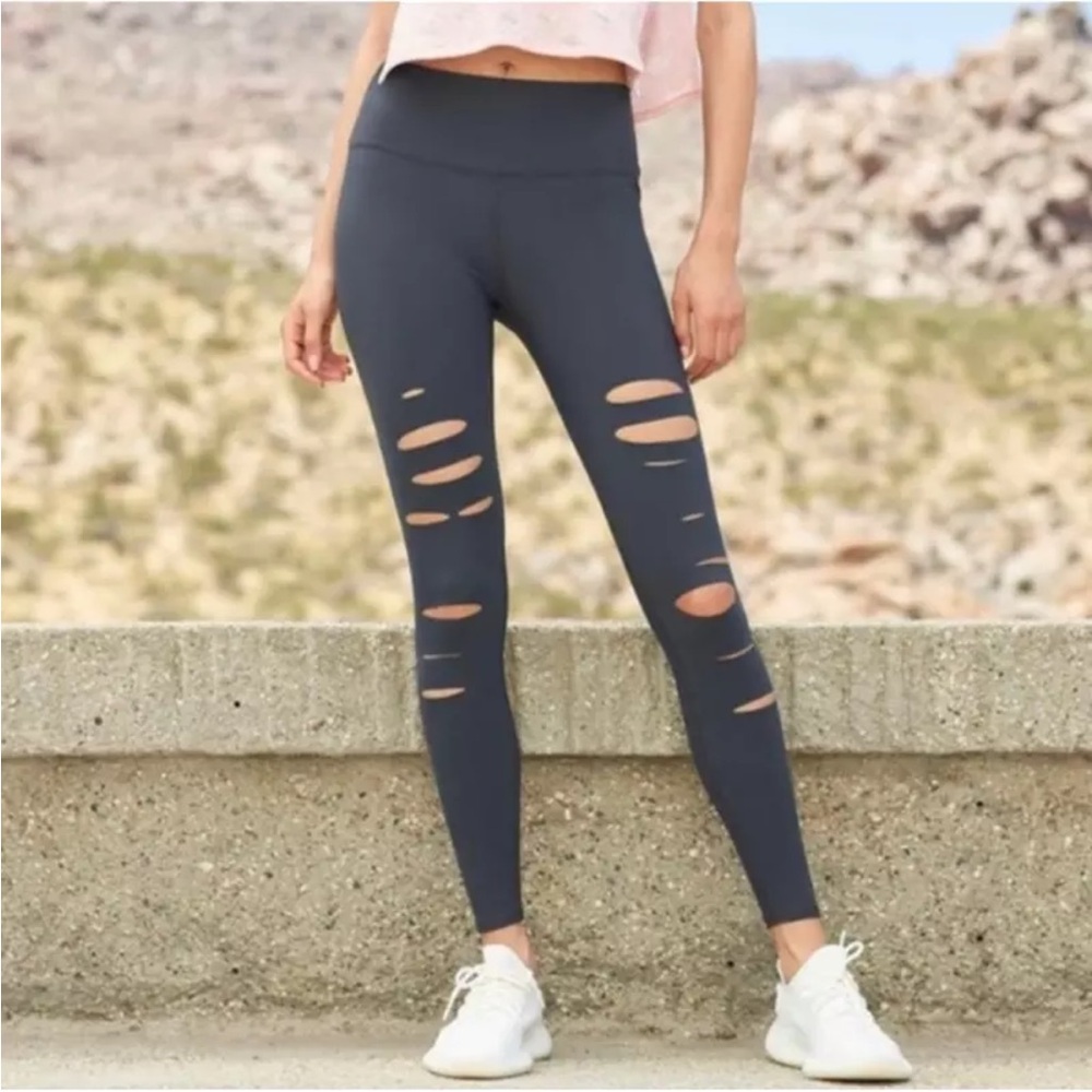 Alo Yoga Women's High-Waist Ripped Warrior Legging